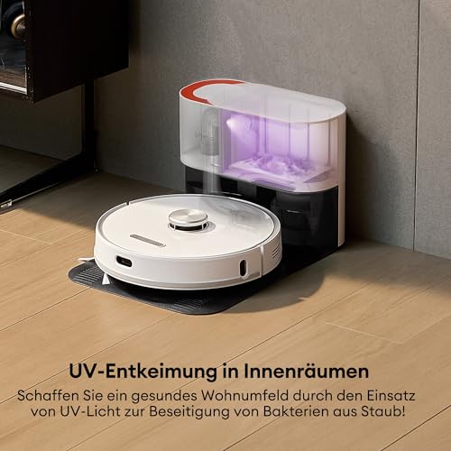 Ultenic T10 Pro Robot Vacuum and Mop Combo, Robotic Vacuums Self Emptying with 3000Pa, Rotating Mop Cleaning, LiDAR Navigation, 200Min Runtime, App and Alexa Connected, Carpet Detection