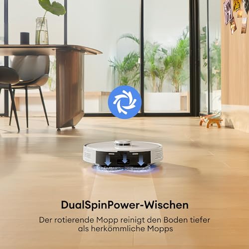 Ultenic T10 Pro Robot Vacuum and Mop Combo, Robotic Vacuums Self Emptying with 3000Pa, Rotating Mop Cleaning, LiDAR Navigation, 200Min Runtime, App and Alexa Connected, Carpet Detection