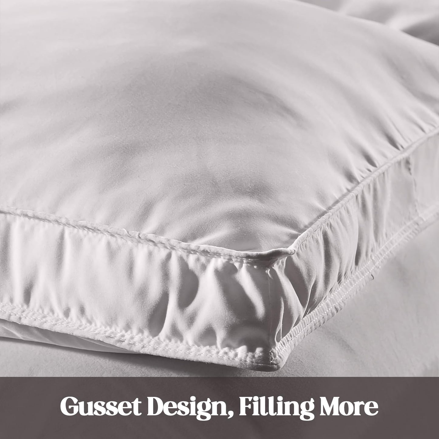 Full Size Comforter, Feather Down Winter Duvet Insert, Heavyweight Goose Down Comforter, White Hotel Collection Bedding, Soft Fabric, Gusseted Design