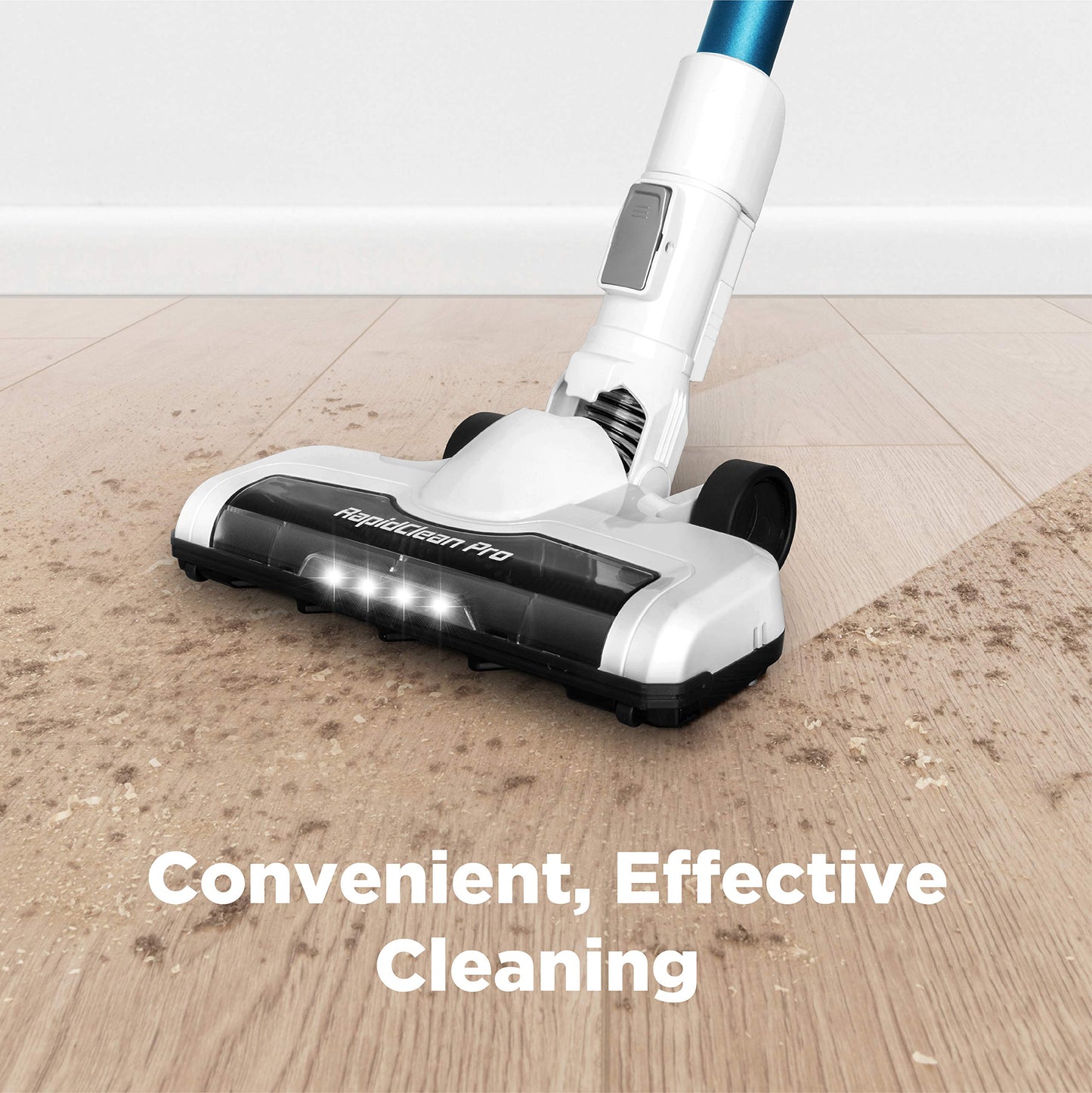 Eureka NEC185 Cordless Stick Vacuum Cleaner Convenient for Hard Floors, Rechargeable Handheld Vacuum Cleaner Portable with Powerful Motor Efficient Suction,White